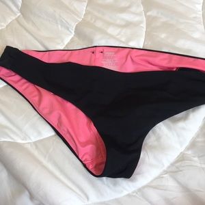 PINK black bikini bottoms